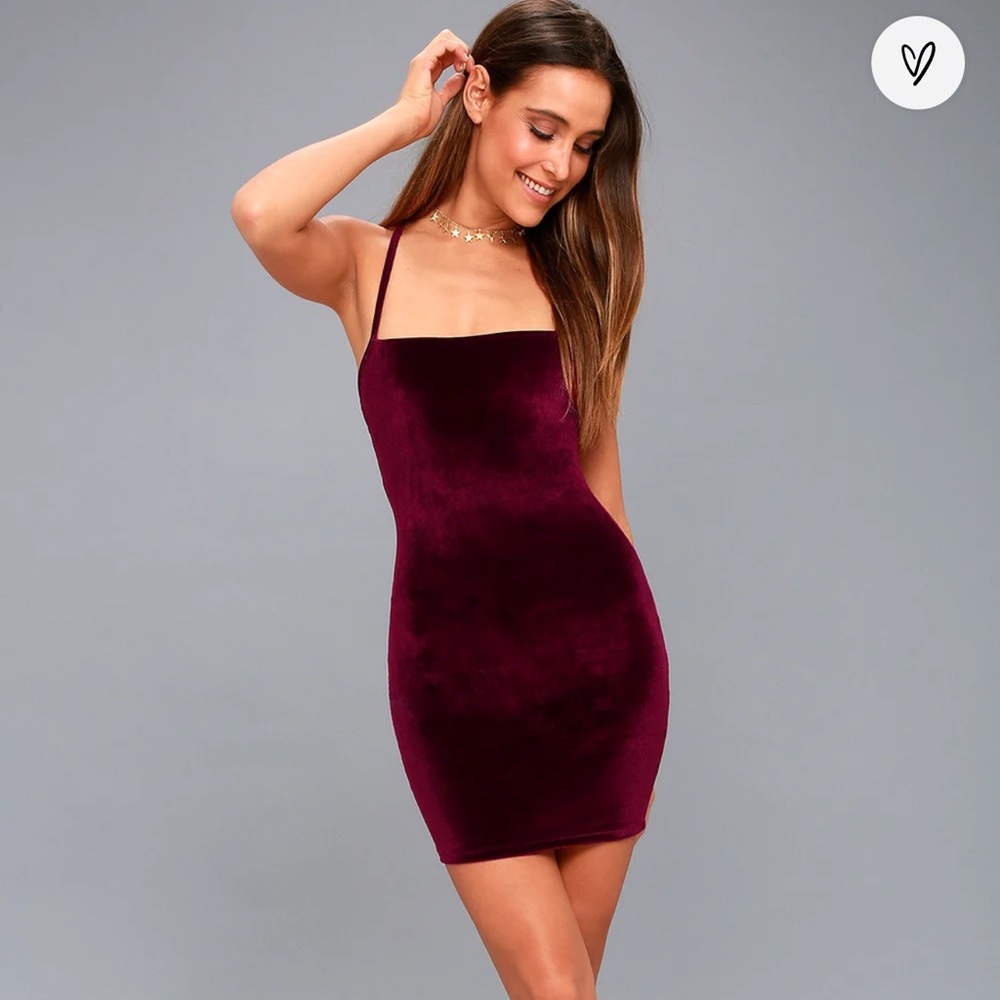 Sultry Summoning Burgundy Velvet Bodycon Dress